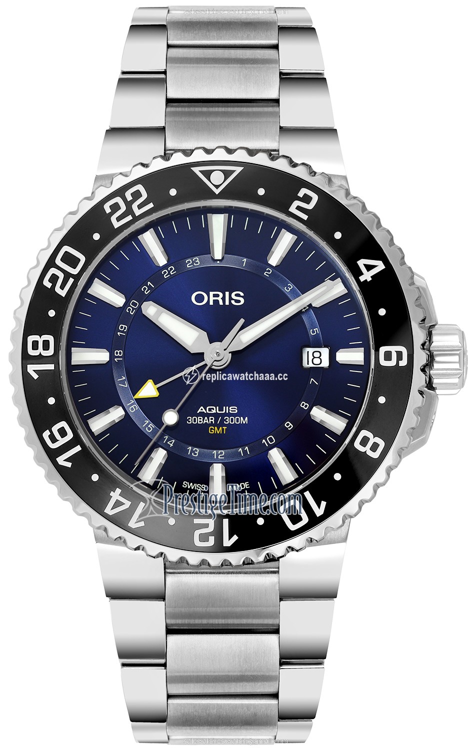 01 798 7754 4135-07 8 24 05PEB Oris Aquis GMT Date 43.5mm Mens Watch 01 798 7754 4135-07 8 24 05PEB Oris Aquis GMT Date 43.5mm Mens Watch